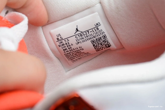 OrangeCT8527-118 Air Team Jordan 4 0623